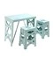 Juego de mesa y sillas plegables rectangulares