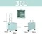 Carrito plegable tipo caja 36L